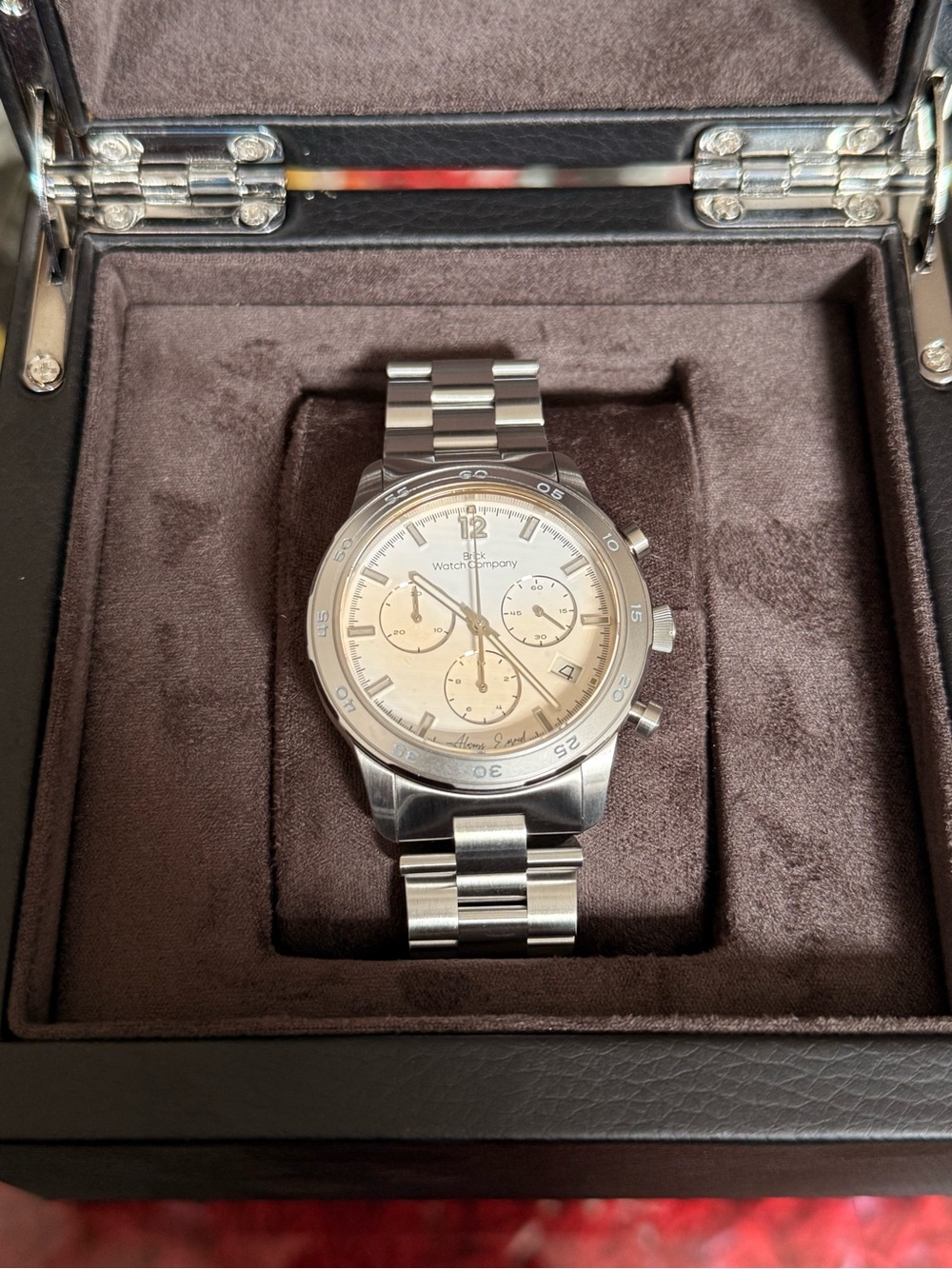Stainless Steel Chronograph Watch - Silver
